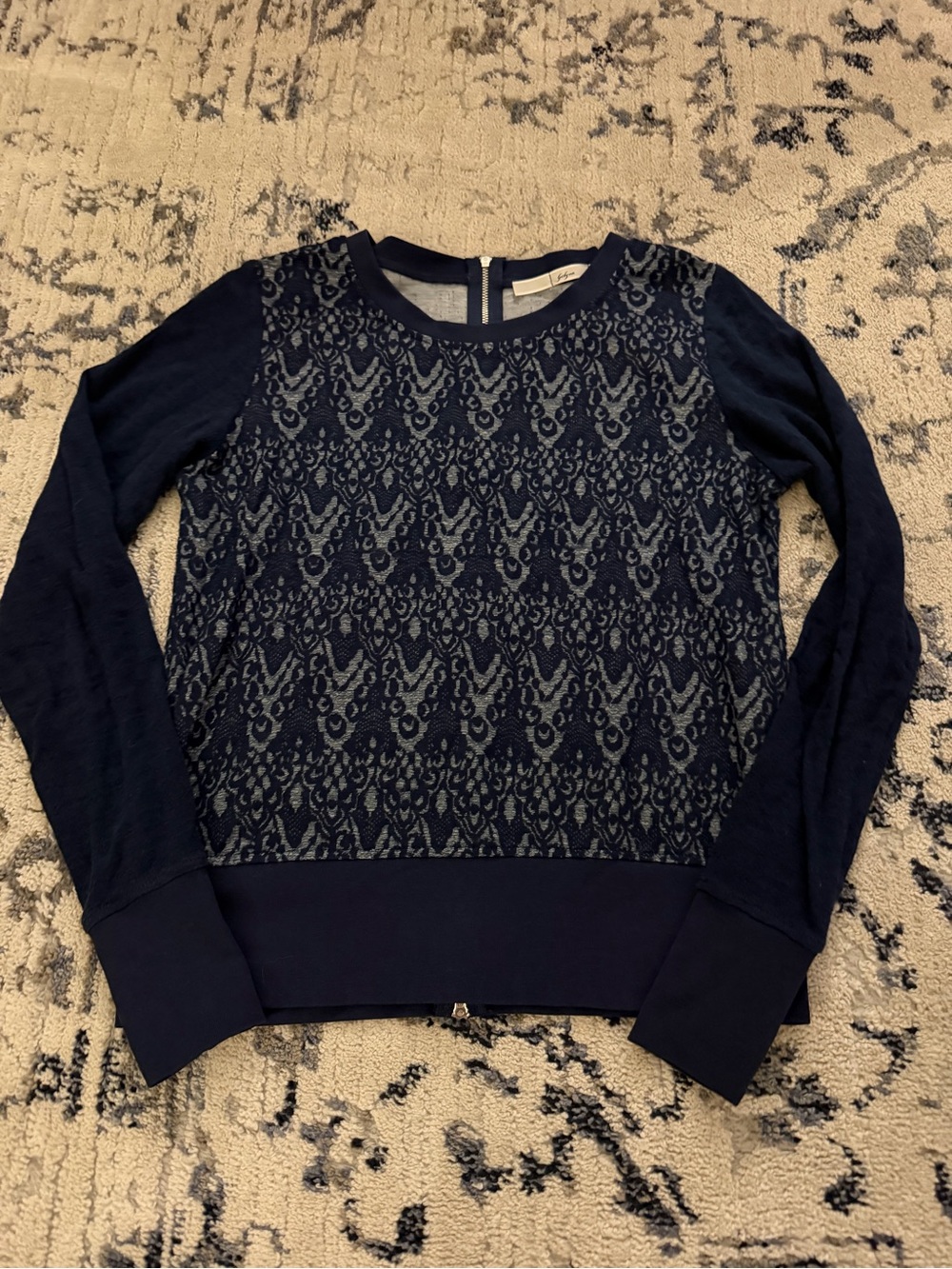 Gibson Dark Navy Knit Top